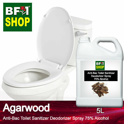 (ABTSD) Agarwood Anti-Bac Toilet Sanitizer Deodorizer Spray - 75% Alcohol - 5L (ABTSD) Agarwood Anti-Bac Toilet Sanitizer Deodorizer Spray - 75% Alcohol - 5L