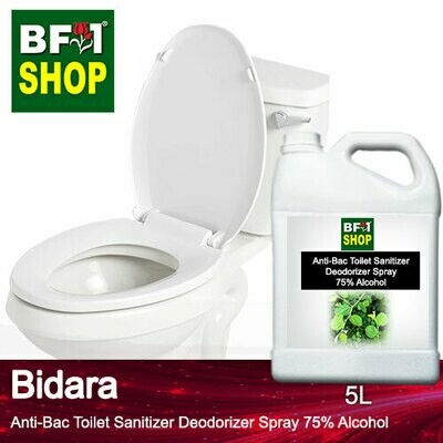 (ABTSD) Bidara Anti-Bac Toilet Sanitizer Deodorizer Spray - 75% Alcohol - 5L
