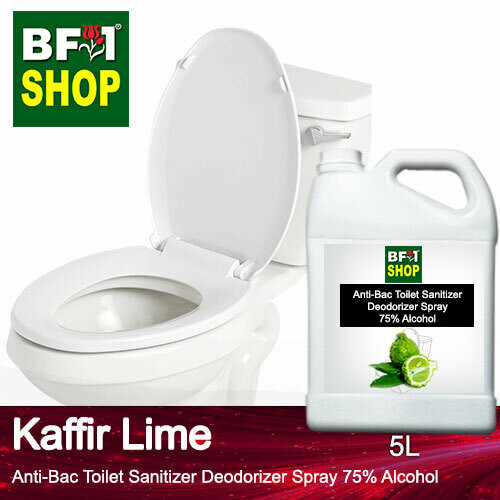 (ABTSD) lime - Kaffir Lime Anti-Bac Toilet Sanitizer Deodorizer Spray - 75% Alcohol - 5L