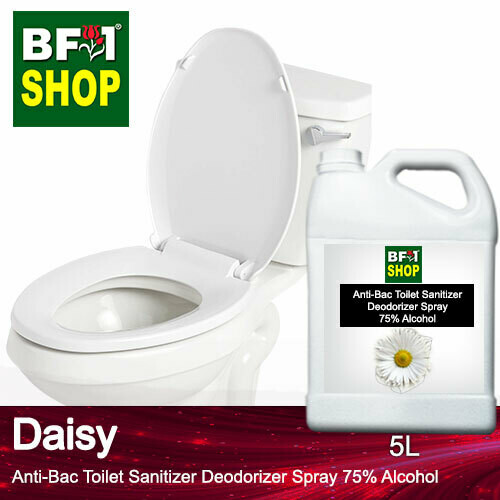 (ABTSD) Daisy Anti-Bac Toilet Sanitizer Deodorizer Spray - 75% Alcohol - 5L (ABTSD) Daisy Anti-Bac Toilet Sanitizer Deodorizer Spray - 75% Alcohol - 5L