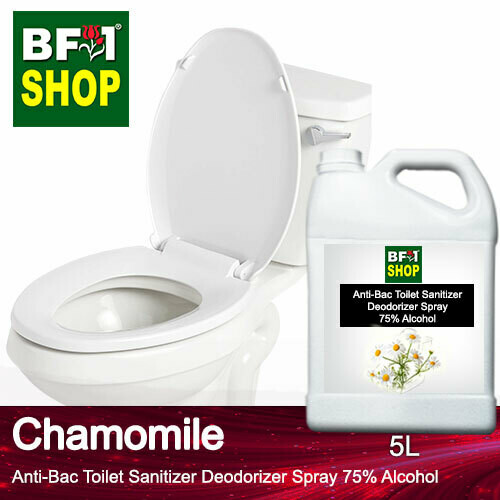 (ABTSD) Chamomile Anti-Bac Toilet Sanitizer Deodorizer Spray - 75% Alcohol - 5L (ABTSD) Chamomile Anti-Bac Toilet Sanitizer Deodorizer Spray - 75% Alcohol - 5L