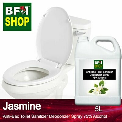 (ABTSD) Jasmine Anti-Bac Toilet Sanitizer Deodorizer Spray - 75% Alcohol - 5L