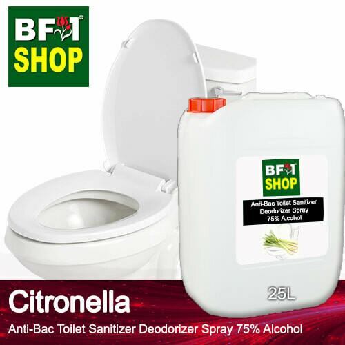 (ABTSD) Citronella Anti-Bac Toilet Sanitizer Deodorizer Spray - 75% Alcohol - 25L