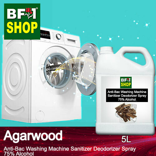 (ABWMSD) Agarwood Anti-Bac Washing Machine Sanitizer Deodorizer Spray - 75% Alcohol - 5L (ABWMSD) Agarwood Anti-Bac Washing Machine Sanitizer Deodorizer Spray - 75% Alcohol - 5L