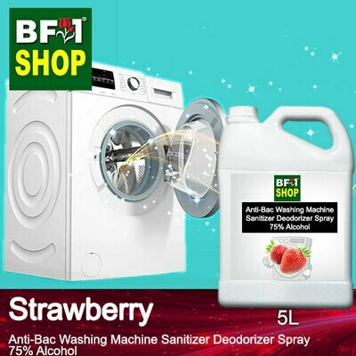 (ABWMSD) Strawberry Anti-Bac Washing Machine Sanitizer Deodorizer Spray - 75% Alcohol - 5L