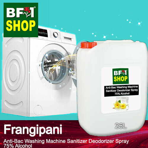 (ABWMSD) Frangipani Anti-Bac Washing Machine Sanitizer Deodorizer Spray - 75% Alcohol - 25L