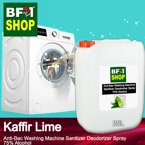 (ABWMSD) lime - Kaffir Lime Anti-Bac Washing Machine Sanitizer Deodorizer Spray - 75% Alcohol - 25L