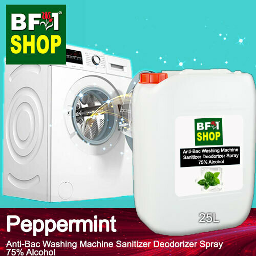 (ABWMSD) mint - Peppermint Anti-Bac Washing Machine Sanitizer Deodorizer Spray - 75% Alcohol - 25L