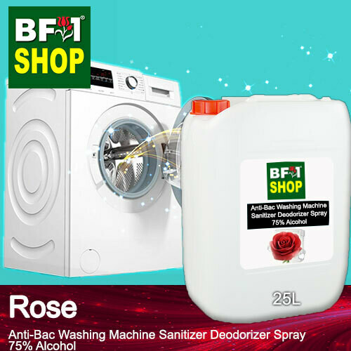 (ABWMSD) Rose Anti-Bac Washing Machine Sanitizer Deodorizer Spray - 75% Alcohol - 25L