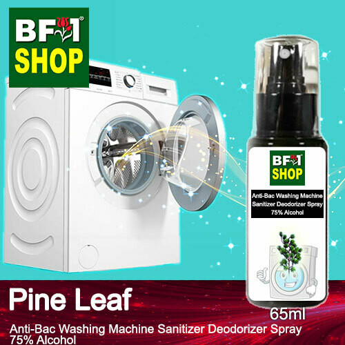 (ABWMSD) Pine Leaf Anti-Bac Washing Machine Sanitizer Deodorizer Spray - 75% Alcohol - 65ml