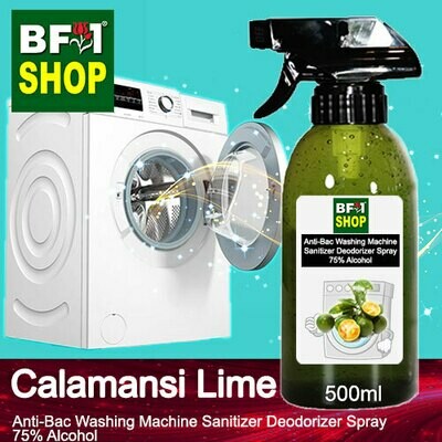 (ABWMSD) lime - Calamansi Lime Anti-Bac Washing Machine Sanitizer Deodorizer Spray - 75% Alcohol - 500ml