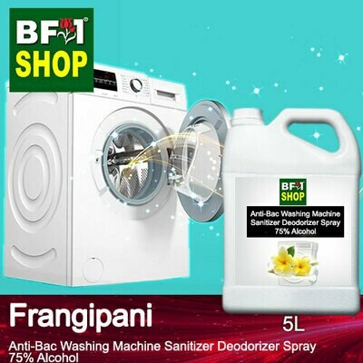 (ABWMSD) Frangipani Anti-Bac Washing Machine Sanitizer Deodorizer Spray - 75% Alcohol - 5L