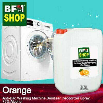 (ABWMSD) Orange Anti-Bac Washing Machine Sanitizer Deodorizer Spray - 75% Alcohol - 25L