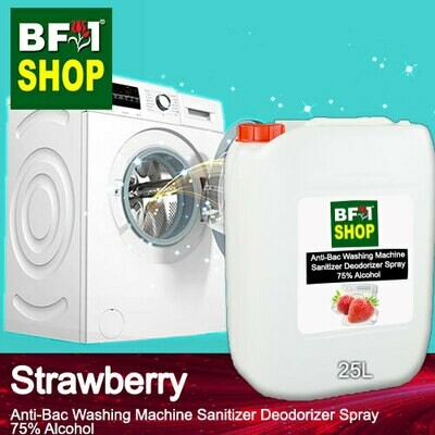(ABWMSD) Strawberry Anti-Bac Washing Machine Sanitizer Deodorizer Spray - 75% Alcohol - 25L