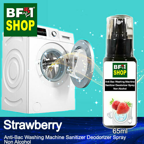 (ABWMSD) Strawberry Anti-Bac Washing Machine Sanitizer Deodorizer Spray - Non Alcohol - 65ml