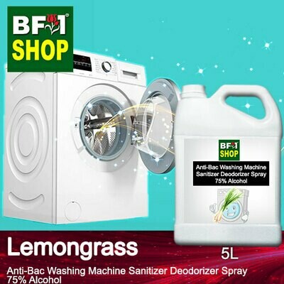 (ABWMSD) Lemongrass Anti-Bac Washing Machine Sanitizer Deodorizer Spray - 75% Alcohol - 5L