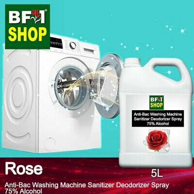 (ABWMSD) Rose Anti-Bac Washing Machine Sanitizer Deodorizer Spray - 75% Alcohol - 5L