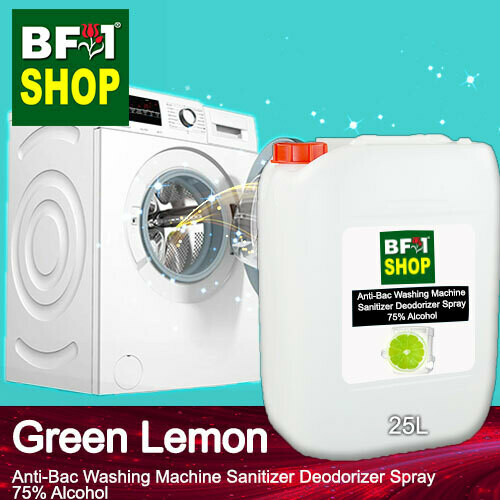 (ABWMSD) Lemon - Green Lemon Anti-Bac Washing Machine Sanitizer Deodorizer Spray - 75% Alcohol - 25L