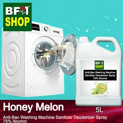 (ABWMSD) Honey Melon Anti-Bac Washing Machine Sanitizer Deodorizer Spray - 75% Alcohol - 5L