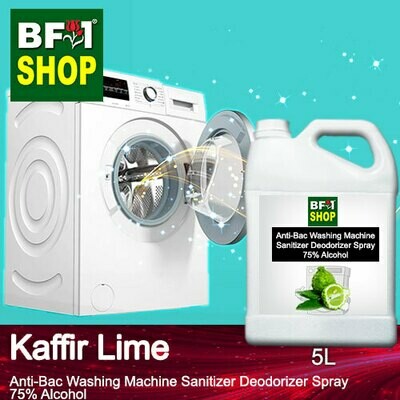 (ABWMSD) lime - Kaffir Lime Anti-Bac Washing Machine Sanitizer Deodorizer Spray - 75% Alcohol - 5L