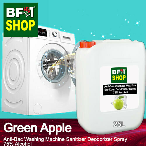(ABWMSD) Apple - Green Apple Anti-Bac Washing Machine Sanitizer Deodorizer Spray - 75% Alcohol - 25L