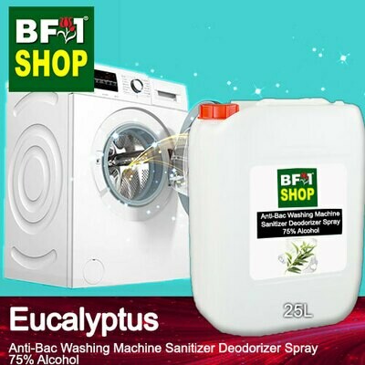 (ABWMSD) Eucalyptus Anti-Bac Washing Machine Sanitizer Deodorizer Spray - 75% Alcohol - 25L