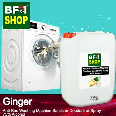 (ABWMSD) Ginger Anti-Bac Washing Machine Sanitizer Deodorizer Spray - 75% Alcohol - 25L