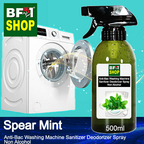 (ABWMSD) mint - Spear Mint Anti-Bac Washing Machine Sanitizer Deodorizer Spray - Non Alcohol - 500ml
