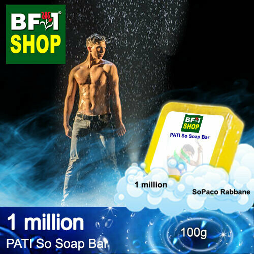 (PSSB) PATI SoPaco Rabbane - 1 million - Soap Bar - 100g