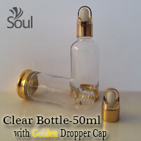 50ml Round Glass Clear Bottle With Dropper Cap 50ml Round Glass Clear Bottle With Dropper Cap