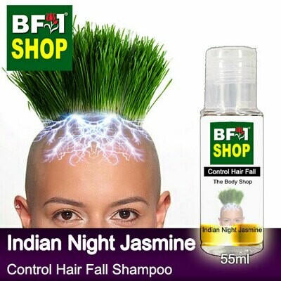 (CHFS) AmBThe Body Shop - Indian Night Jasmine Control Hair Fall Shampoo - 55ml Woman