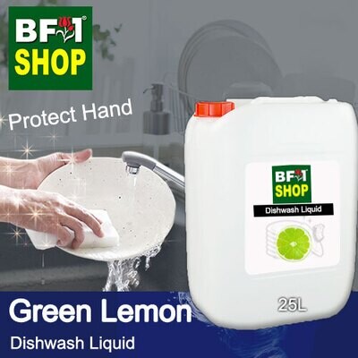 (DL) Dishwash Liquid - Green Lemon - 25L