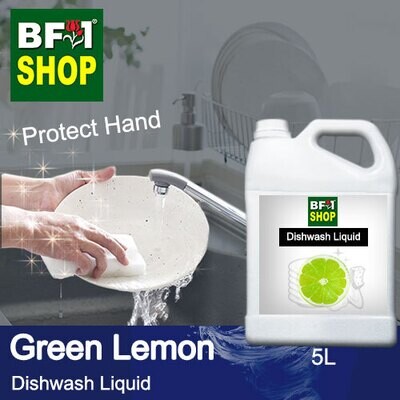 (DL) Dishwash Liquid - Green Lemon - 5L