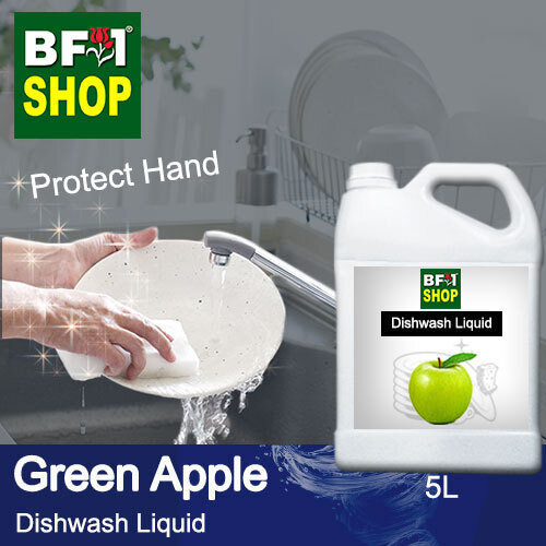 (DL) Dishwash Liquid - Green Apple - 5L