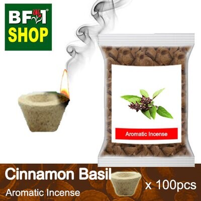 Aromatic Incense (AI) - Basil - Cinnamon Basil Aroma - 100pcs