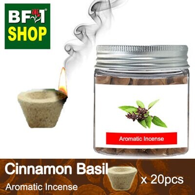 Aromatic Incense (AI) - Basil - Cinnamon Basil Aroma - 20pcs