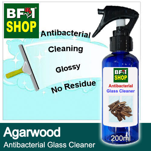 Antibacterial Glass Cleaner (AGC) - Agarwood - 200ml Cleaning Glossy No Residue