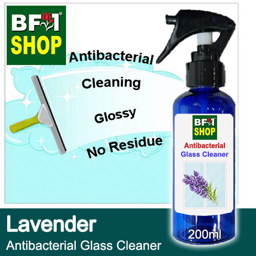 Antibacterial Glass Cleaner (AGC) - Lavender - 200ml Cleaning Glossy No Residue