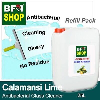Antibacterial Glass Cleaner (AGC) - lime - Calamansi Lime - 25L Refill Pack Cleaning Glossy No Residue