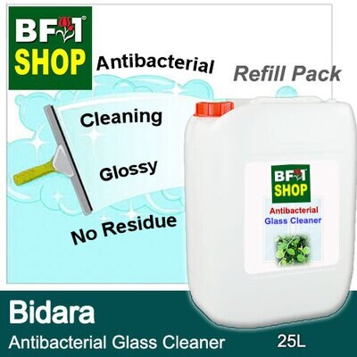 Antibacterial Glass Cleaner (AGC) - Bidara - 25L Refill Pack Cleaning Glossy No Residue