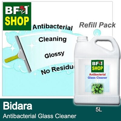 Antibacterial Glass Cleaner (AGC) - Bidara - 5L Refill Pack Cleaning Glossy No Residue
