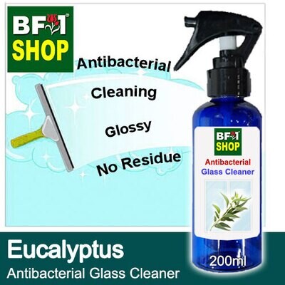 Antibacterial Glass Cleaner (AGC) - Eucalyptus - 200ml Cleaning Glossy No Residue