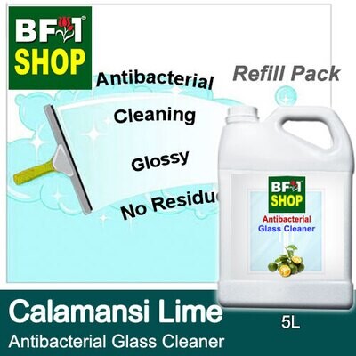 Antibacterial Glass Cleaner (AGC) - lime - Calamansi Lime - 5L Refill Pack Cleaning Glossy No Residue