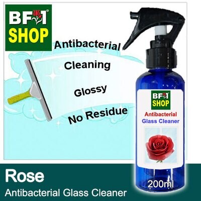 Antibacterial Glass Cleaner (AGC) - Rose - 200ml Cleaning Glossy No Residue