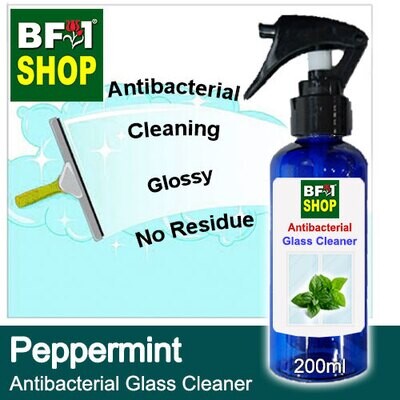 Antibacterial Glass Cleaner (AGC) - mint - Peppermint - 200ml Cleaning Glossy No Residue