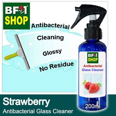Antibacterial Glass Cleaner (AGC) - Strawberry - 200ml Cleaning Glossy No Residue