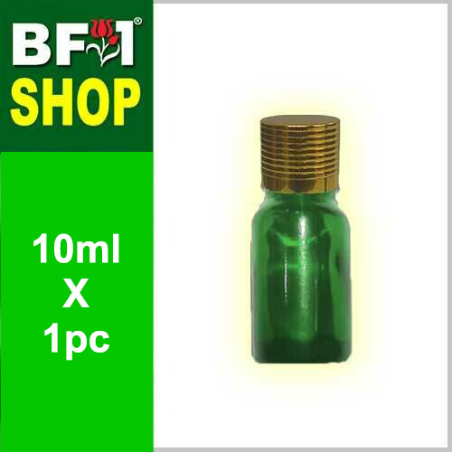 10ml Green Color with Dropper Insert +Gold Cap, Piece: 1 Piece