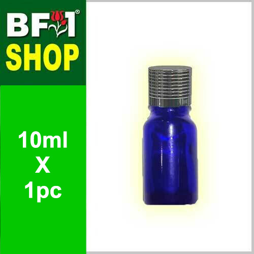 10ml Blue Color with Dropper Insert + Silver Cap