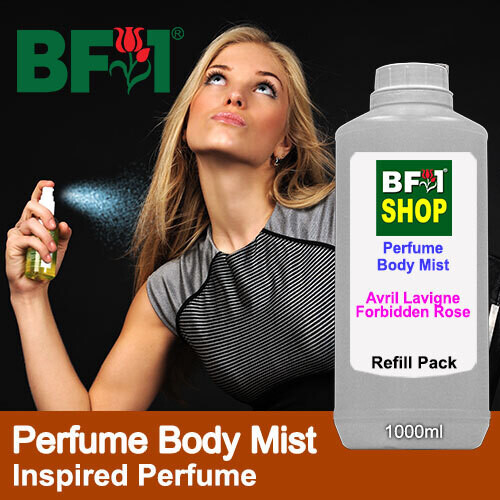 Perfume Body Mist - Inspired Perfume Scents - 1000ml (1L), Size: Avril Lavigne - Forbidden Rose (W)