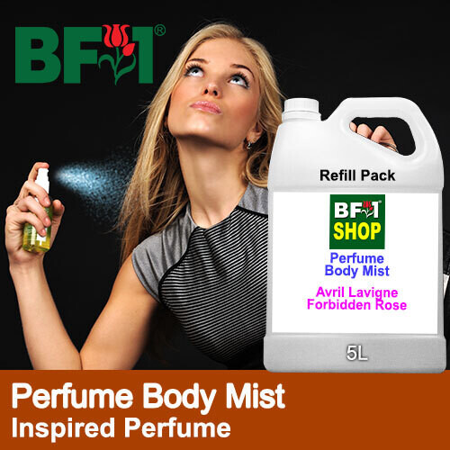 Perfume Body Mist - Inspired Perfume Scents - 5000ml (5L), Size: Avril Lavigne - Forbidden Rose (W)